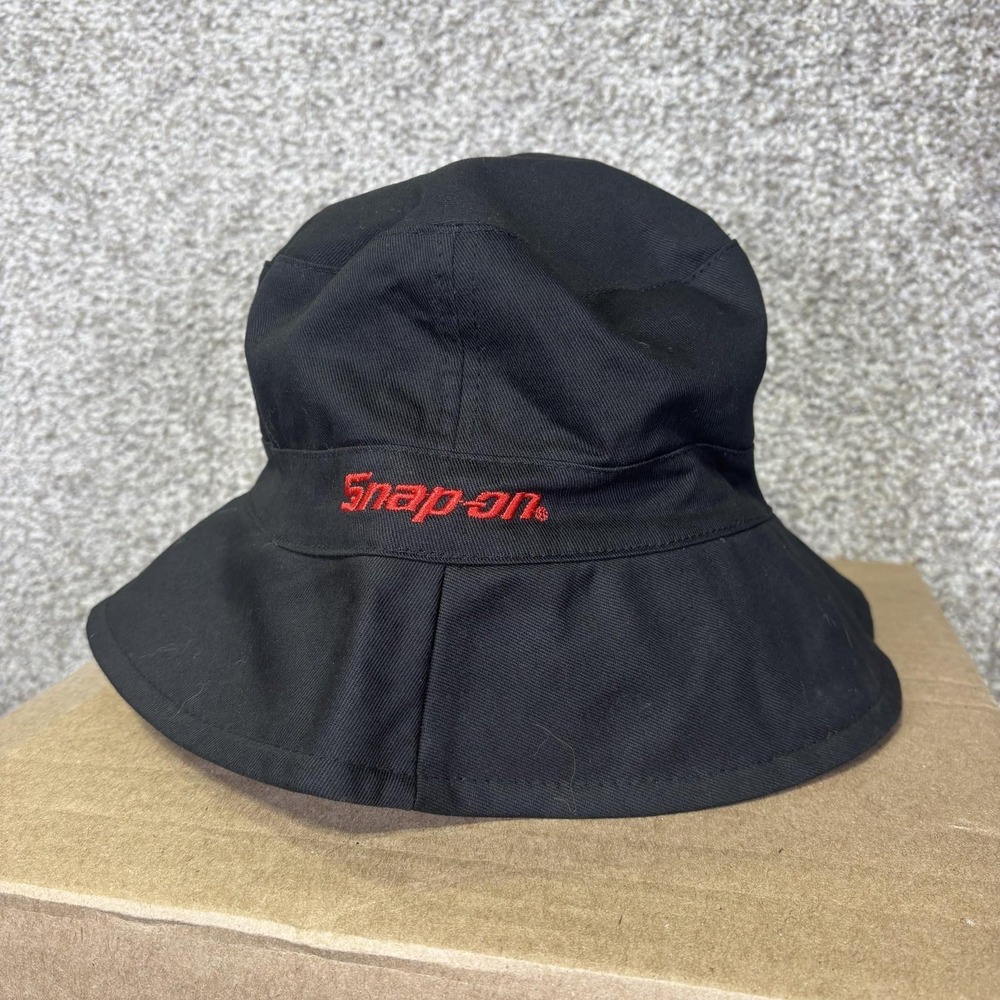 Snap-on Hat Bucket Mens One Size Black Cotton Twill Logo Tools Auto Embroidered
